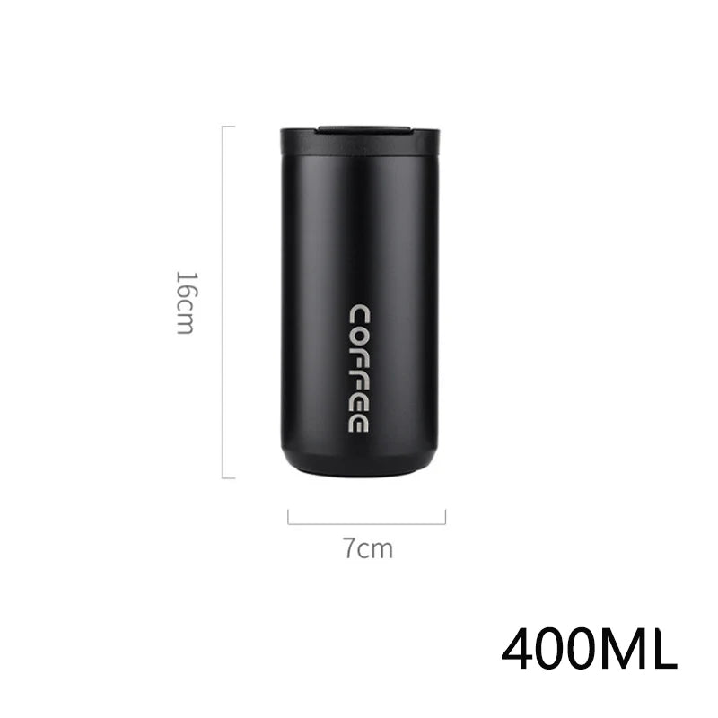 ☕ The Elite Commuter: 400ML Stainless Steel Leakproof Vacuum Flask