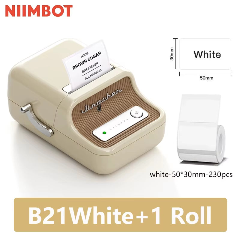 B21 Mini Portable Thermal Label Printer