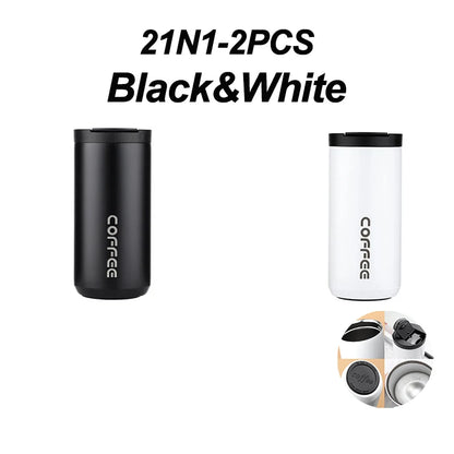 ☕ The Elite Commuter: 400ML Stainless Steel Leakproof Vacuum Flask