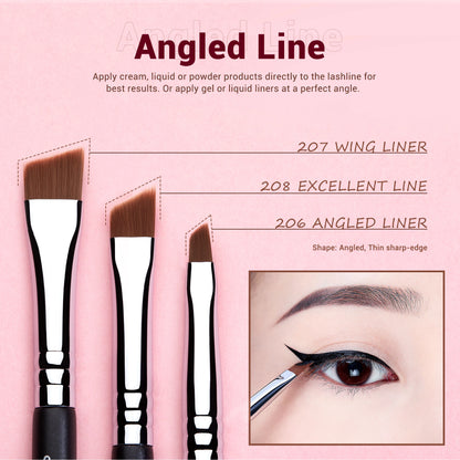11‑Piece Professional Eyeliner Brush Set
