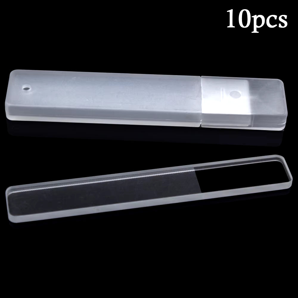 10Pcs Nano Crystal Glass Nail Files Buffer