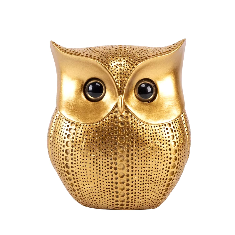 Nordic Owl Statue for Home Decor, Crafted Figurinesresin Animal Sculptures Collection for Bedroom, Office Book Shelf, TV Decorat