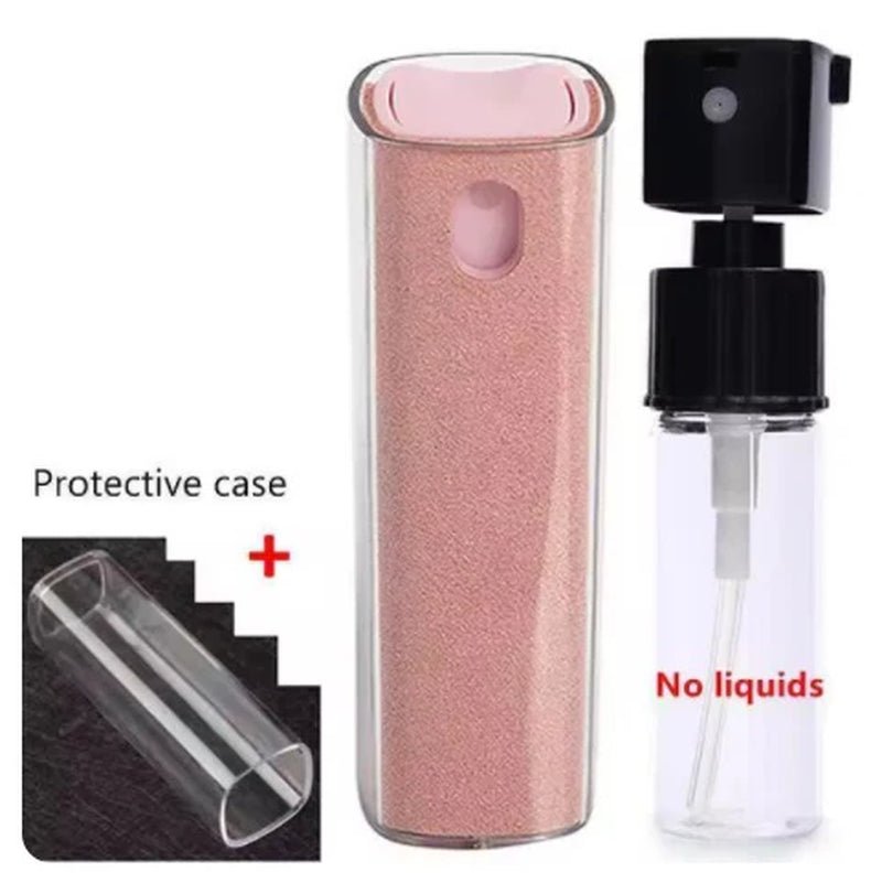 Microfiber Screen Cleaner Spray Bottle Set Mobile Phone Ipad Computer Microfiber Cloth Wipe Iphone Cleaning Glasses Wipes
