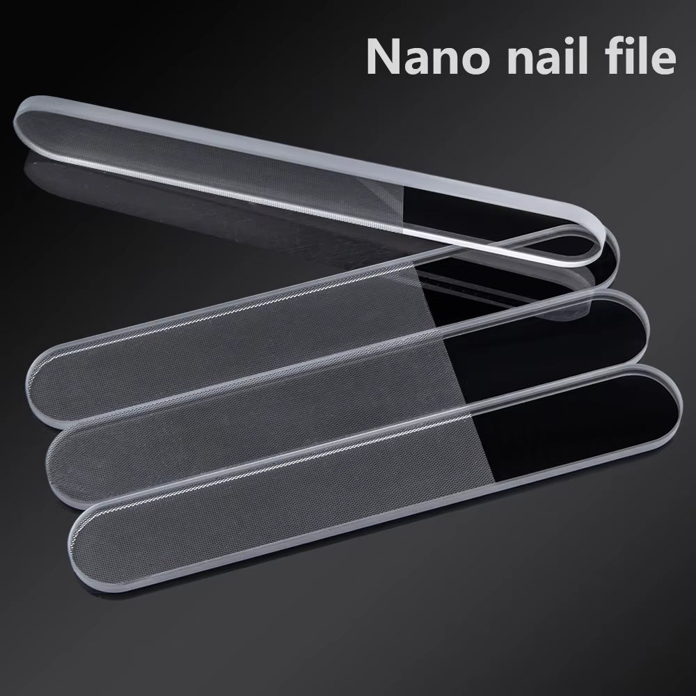 10Pcs Nano Crystal Glass Nail Files Buffer