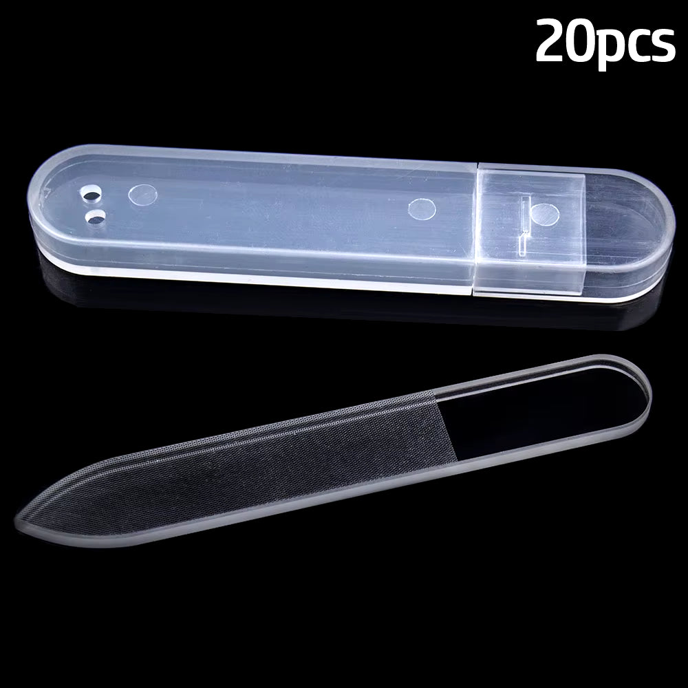 10Pcs Nano Crystal Glass Nail Files Buffer