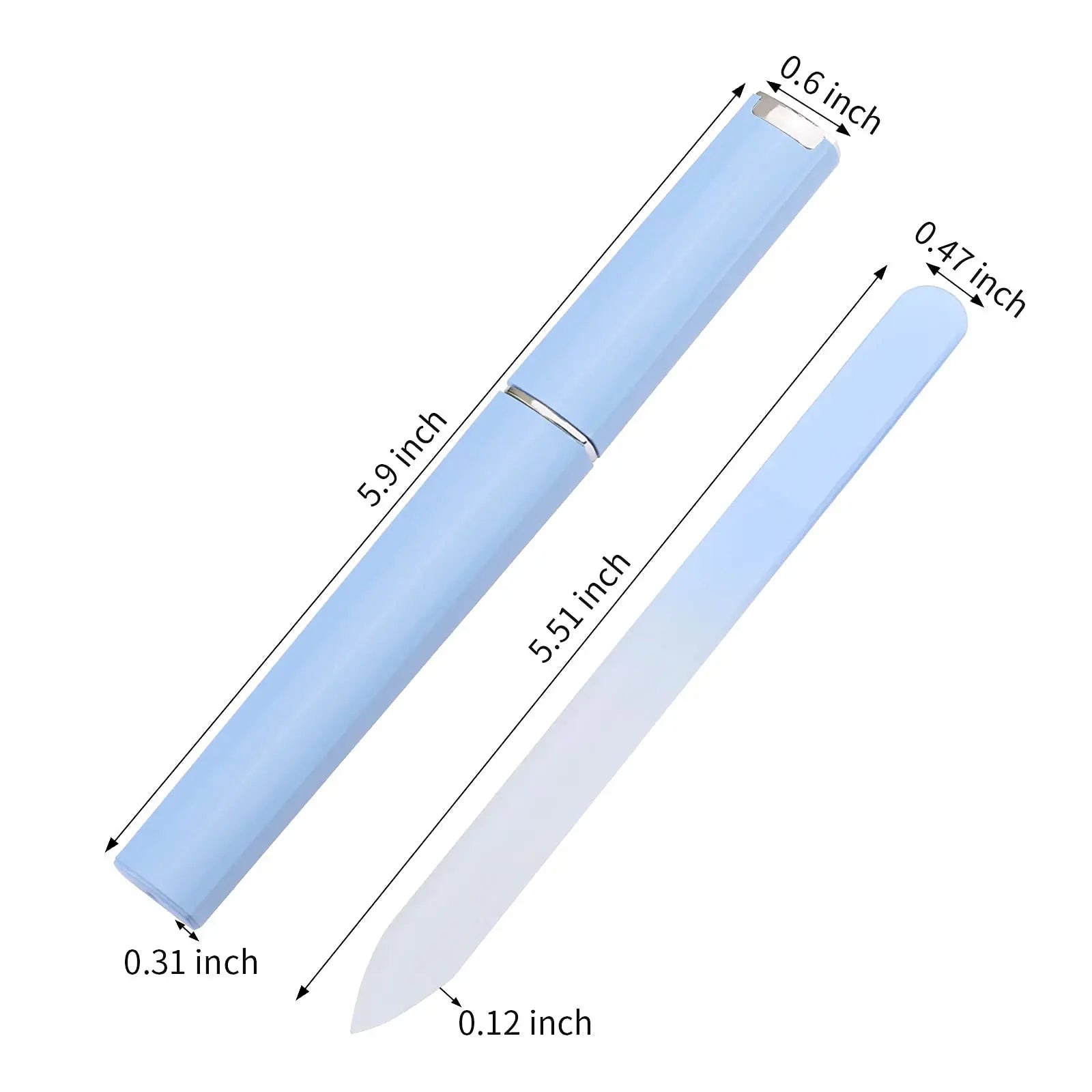 💅 The Precision Edge: Professional Double-Sided Etched Glass Nail File