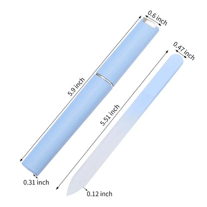 💅 The Precision Edge: Professional Double-Sided Etched Glass Nail File