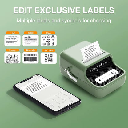 B21 Mini Portable Thermal Label Printer