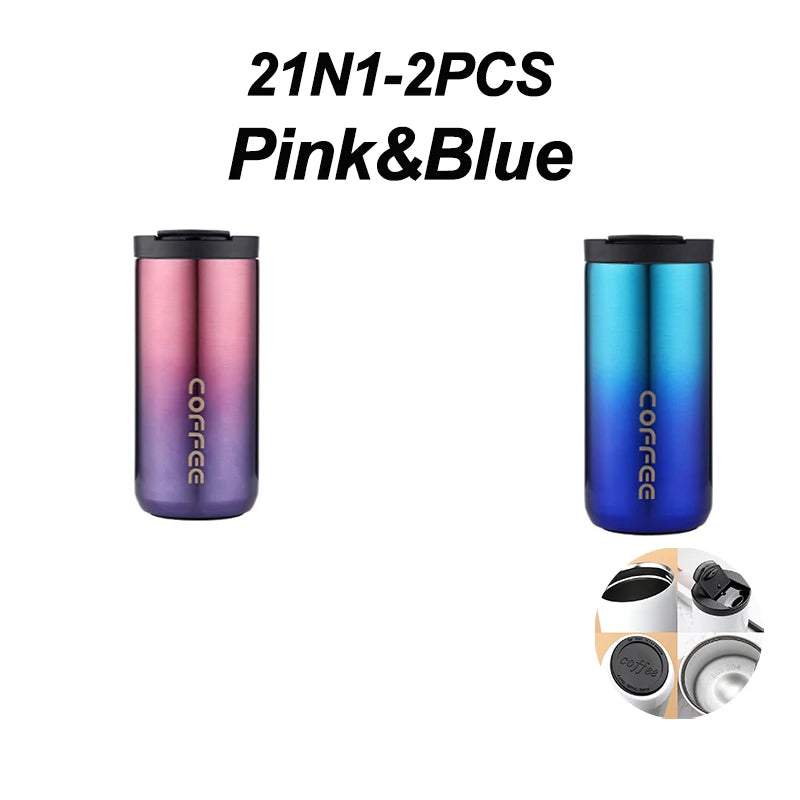 ☕ The Elite Commuter: 400ML Stainless Steel Leakproof Vacuum Flask