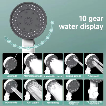 High Quality 8 Mode Shower Head Water Filter