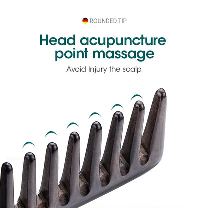 🌿 The Scalp Sanctuary: MR.GREEN Wide-Tooth Natural Wood Massage Comb