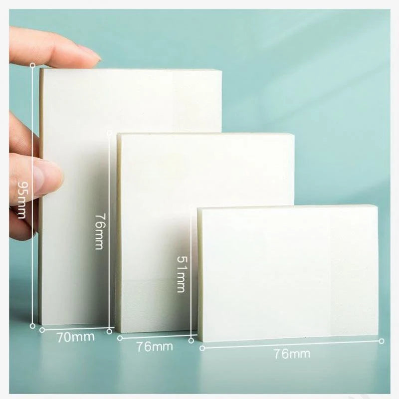 📝 The Ghost Note: Transparent & Waterproof PET Sticky Note Set
