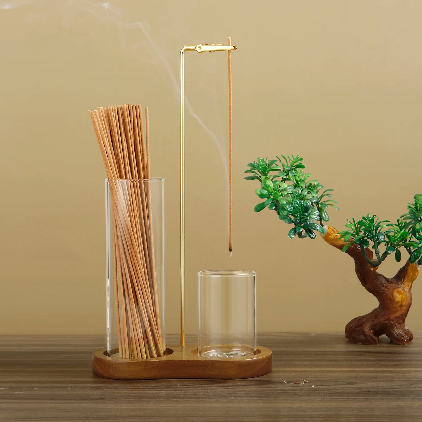 🧘‍♀️ Serenity Without the Mess: The 2-in-1 Anti-Ash Incense Holder & Glass Burner