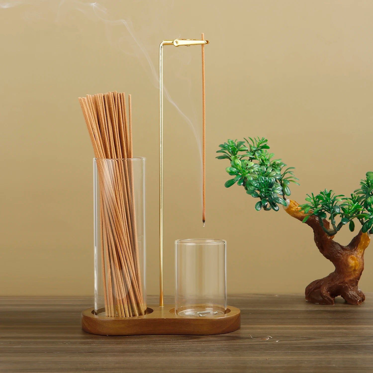 🧘‍♀️ Serenity Without the Mess: The 2-in-1 Anti-Ash Incense Holder & Glass Burner