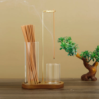 🧘‍♀️ Serenity Without the Mess: The 2-in-1 Anti-Ash Incense Holder & Glass Burner