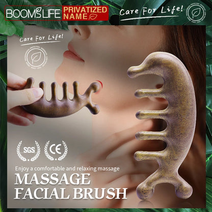 🌿 The Zen Sculptor: Sandalwood Facial & Nose Contouring Massager