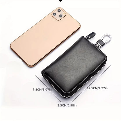 🔑 Shield Your Essentials: The All-Inclusive Portable PU Key Bag & Organizer