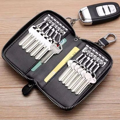 🔑 Shield Your Essentials: The All-Inclusive Portable PU Key Bag & Organizer