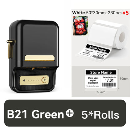 🏷️ The Vintage Organizer: NiiMbot B21 Wireless Thermal Label Maker