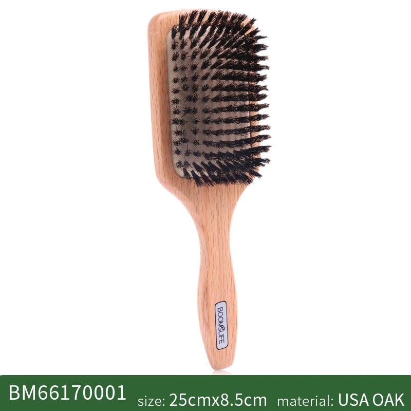 Boar Bristle Hair Brush for Hair Detangle