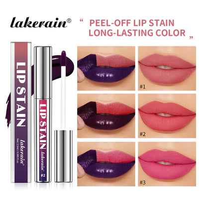 3pcs Peel-Off Lip Stain Set – Long-Lasting, Waterproof & Transfer-Proof