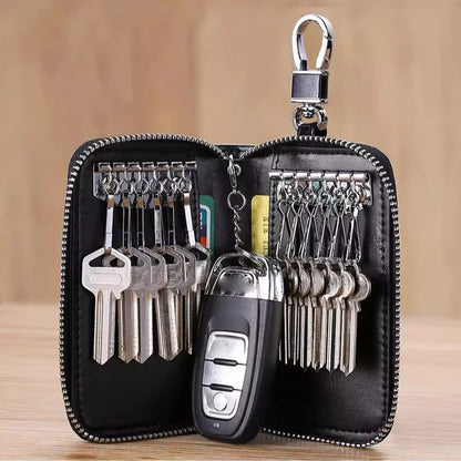 🔑 Shield Your Essentials: The All-Inclusive Portable PU Key Bag & Organizer