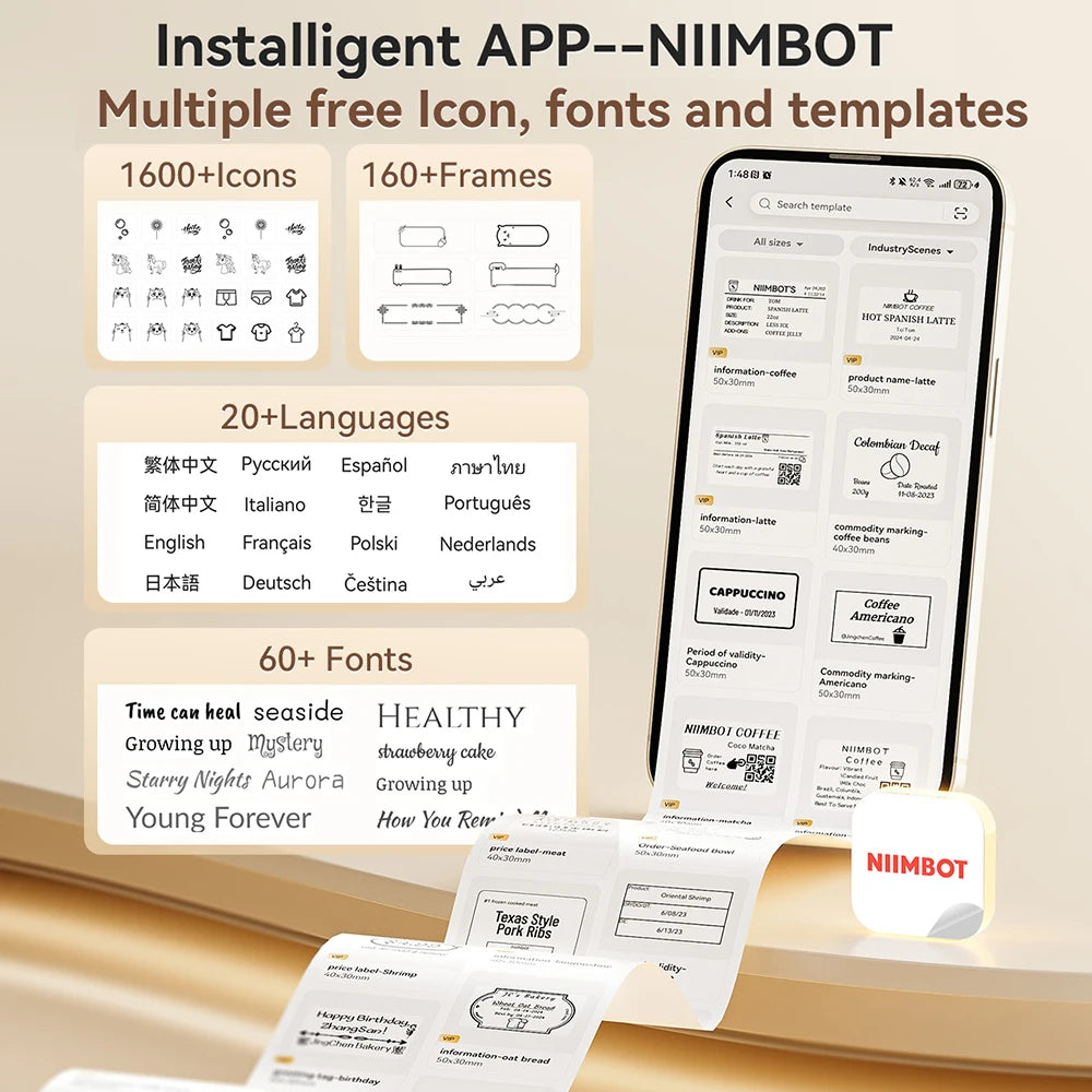 🏷️ The Vintage Organizer: NiiMbot B21 Wireless Thermal Label Maker