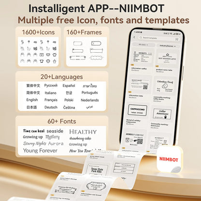 🏷️ The Vintage Organizer: NiiMbot B21 Wireless Thermal Label Maker