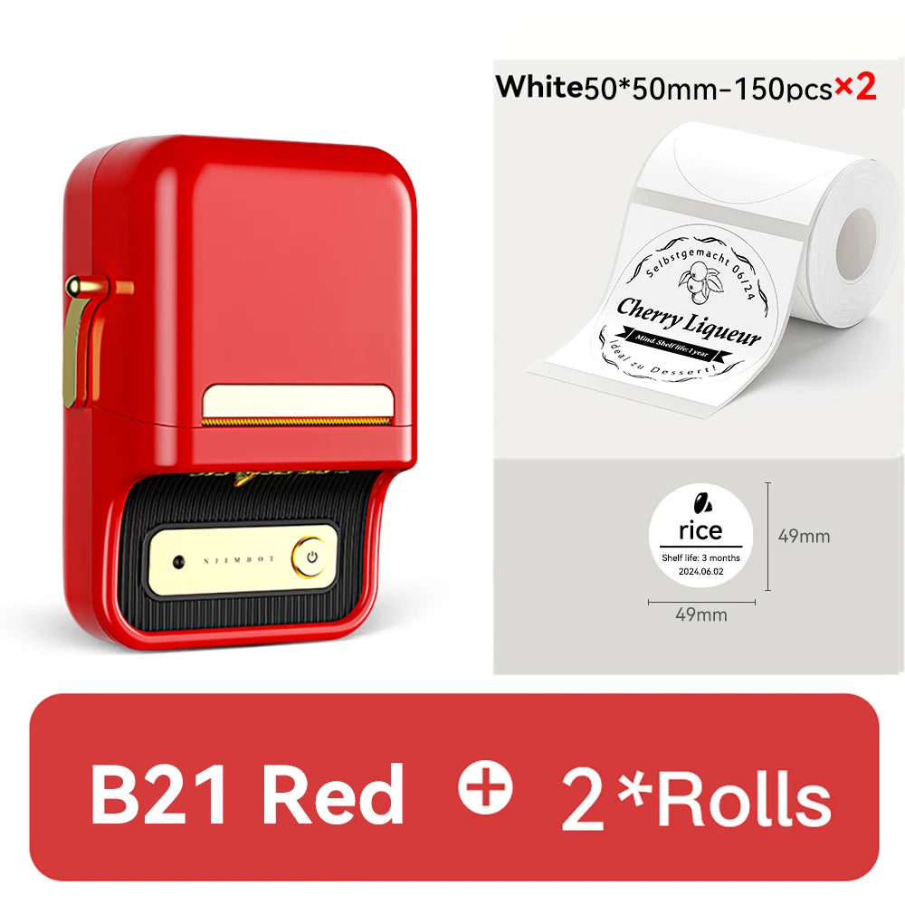 🏷️ The Vintage Organizer: NiiMbot B21 Wireless Thermal Label Maker