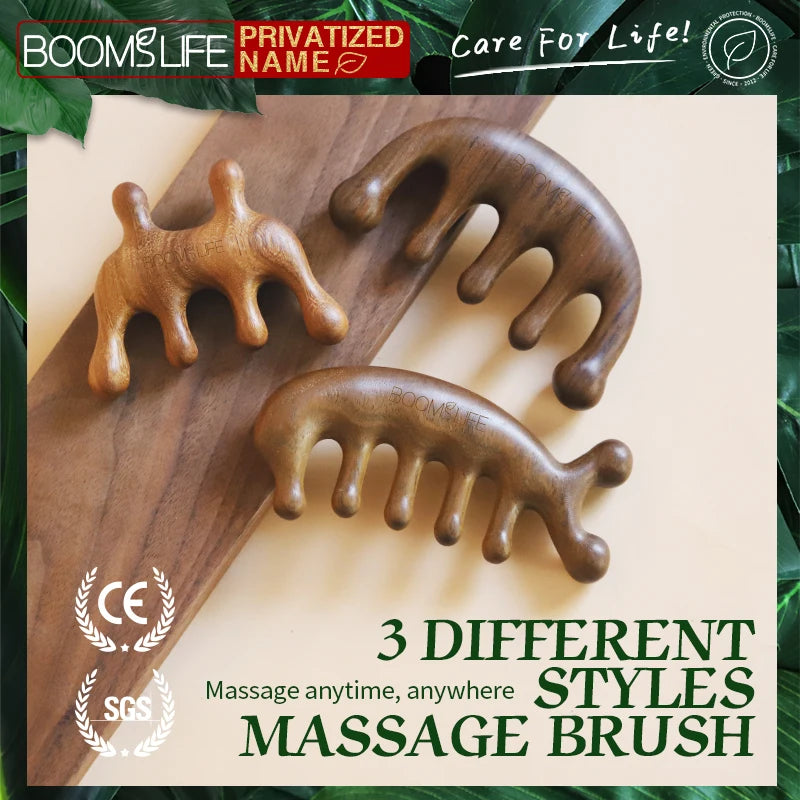 🌿 The Zen Sculptor: Sandalwood Facial & Nose Contouring Massager
