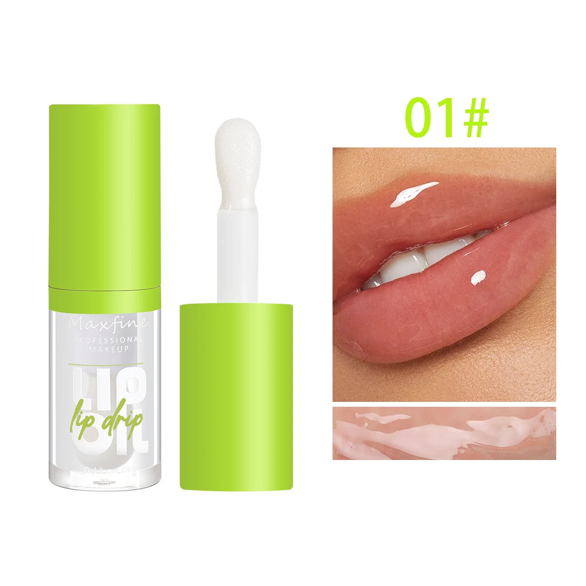 ✨ The Luminous Veil: 6-Tone Transparent Moisturizing Lip Gloss Oil