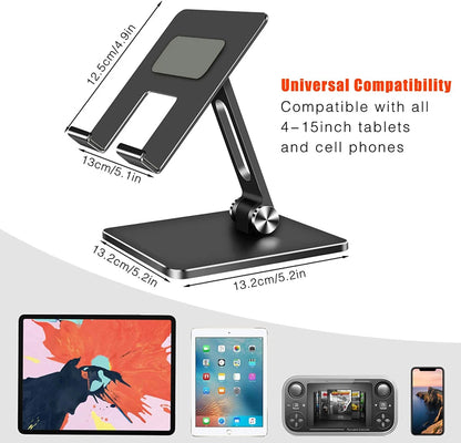 Aluminum Adjustable Foldable Tablet Stand Desk
