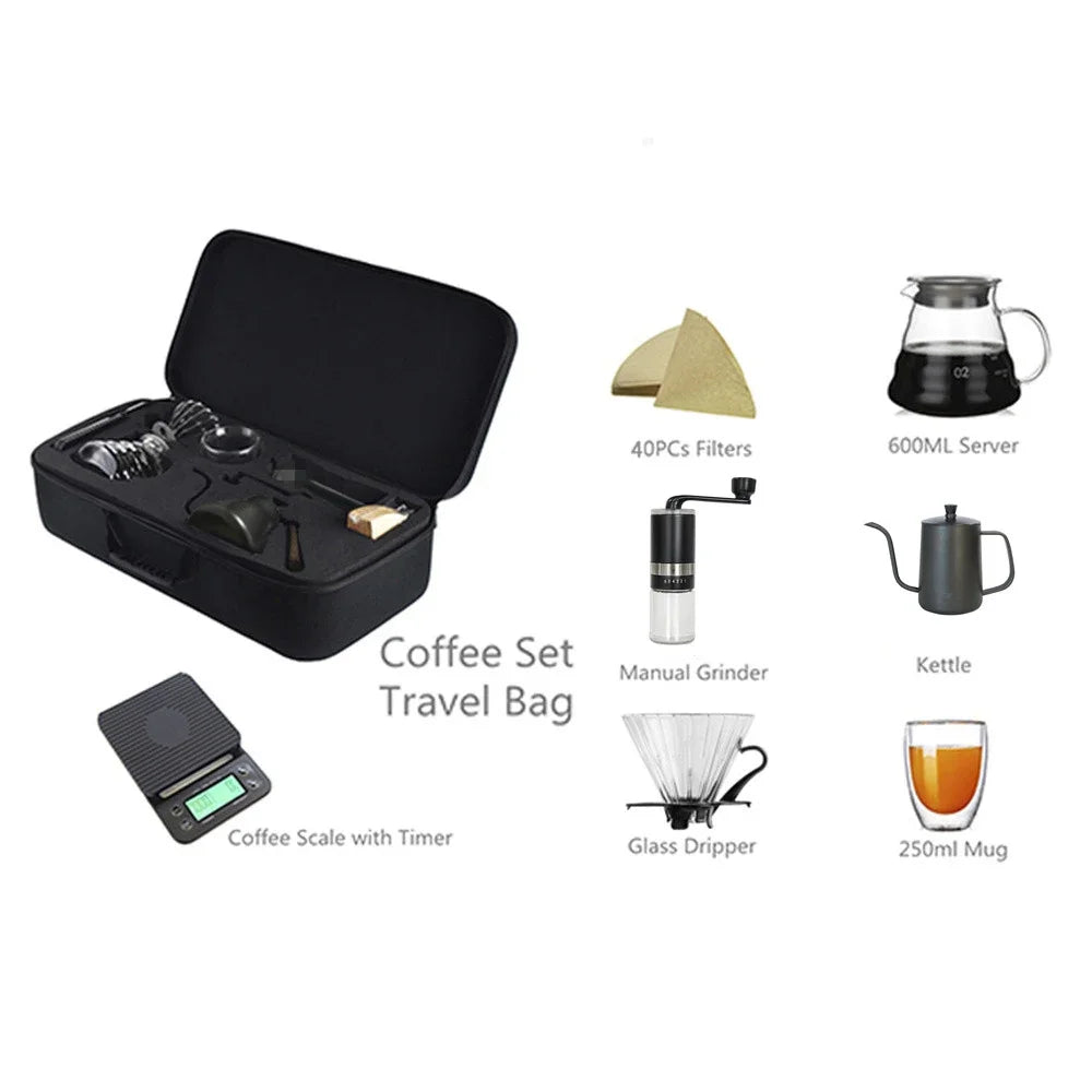 ☕ Brew Your Perfect Cup Anywhere: The Portable Outdoor Travel Coffee Set