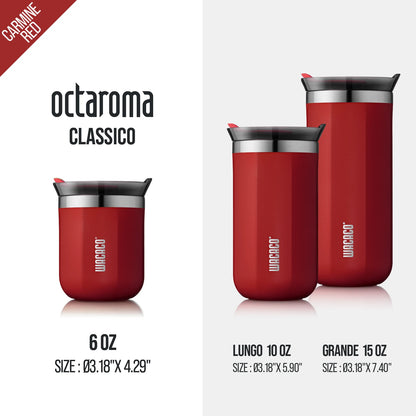 ☕ Vacuum Insulated Precision: The WACACO Octaroma Double-Wall Stainless Steel Coffee Mug
