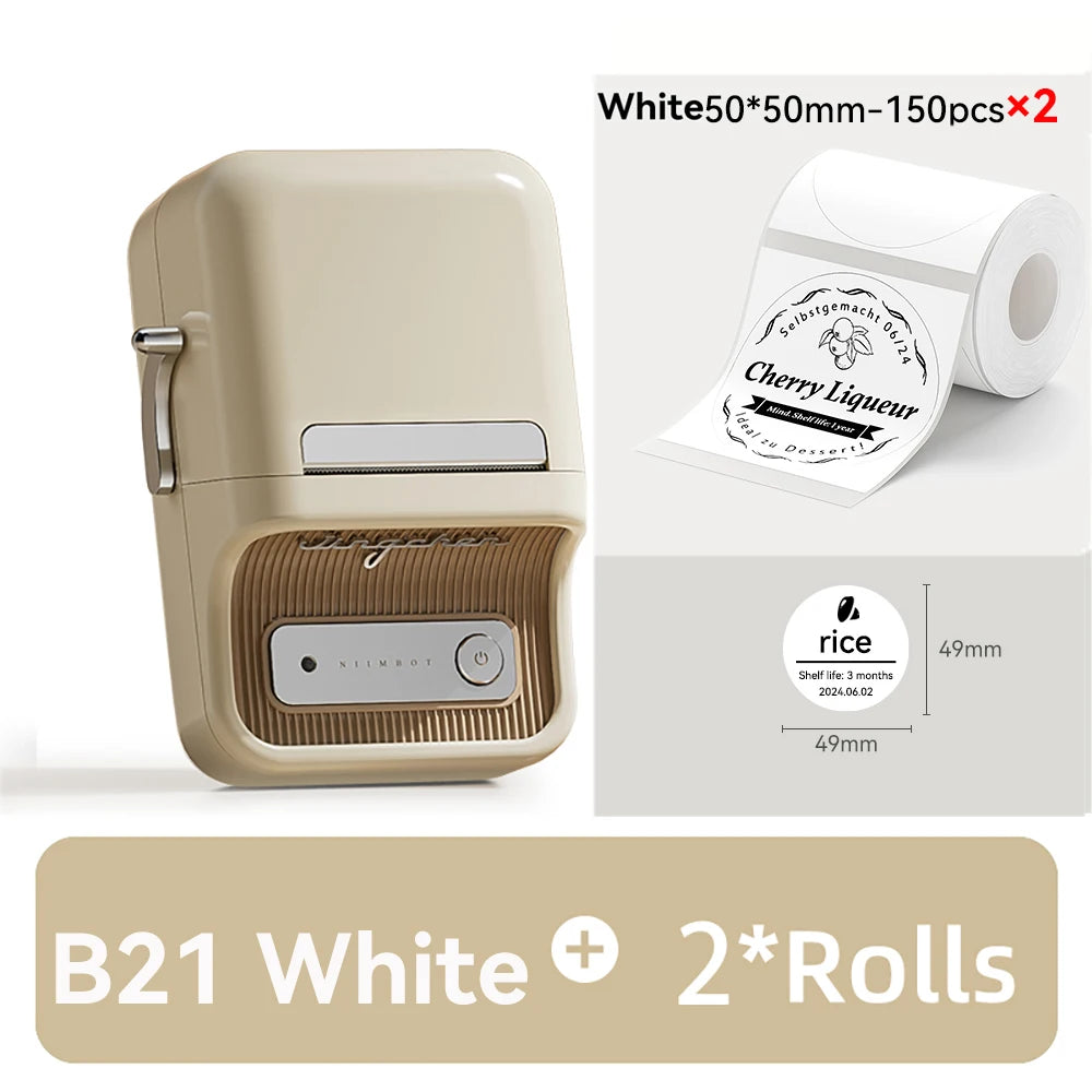 🏷️ The Vintage Organizer: NiiMbot B21 Wireless Thermal Label Maker