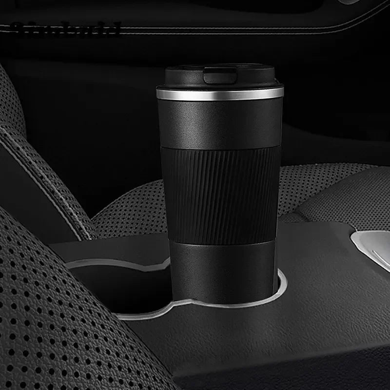 ☕ Brew-Ready Brilliance: The Non-Slip Stainless Steel Thermal Coffee Mug