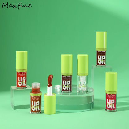 ✨ The Luminous Veil: 6-Tone Transparent Moisturizing Lip Gloss Oil