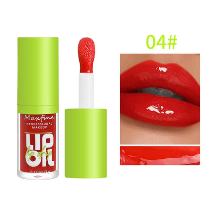 ✨ The Luminous Veil: 6-Tone Transparent Moisturizing Lip Gloss Oil