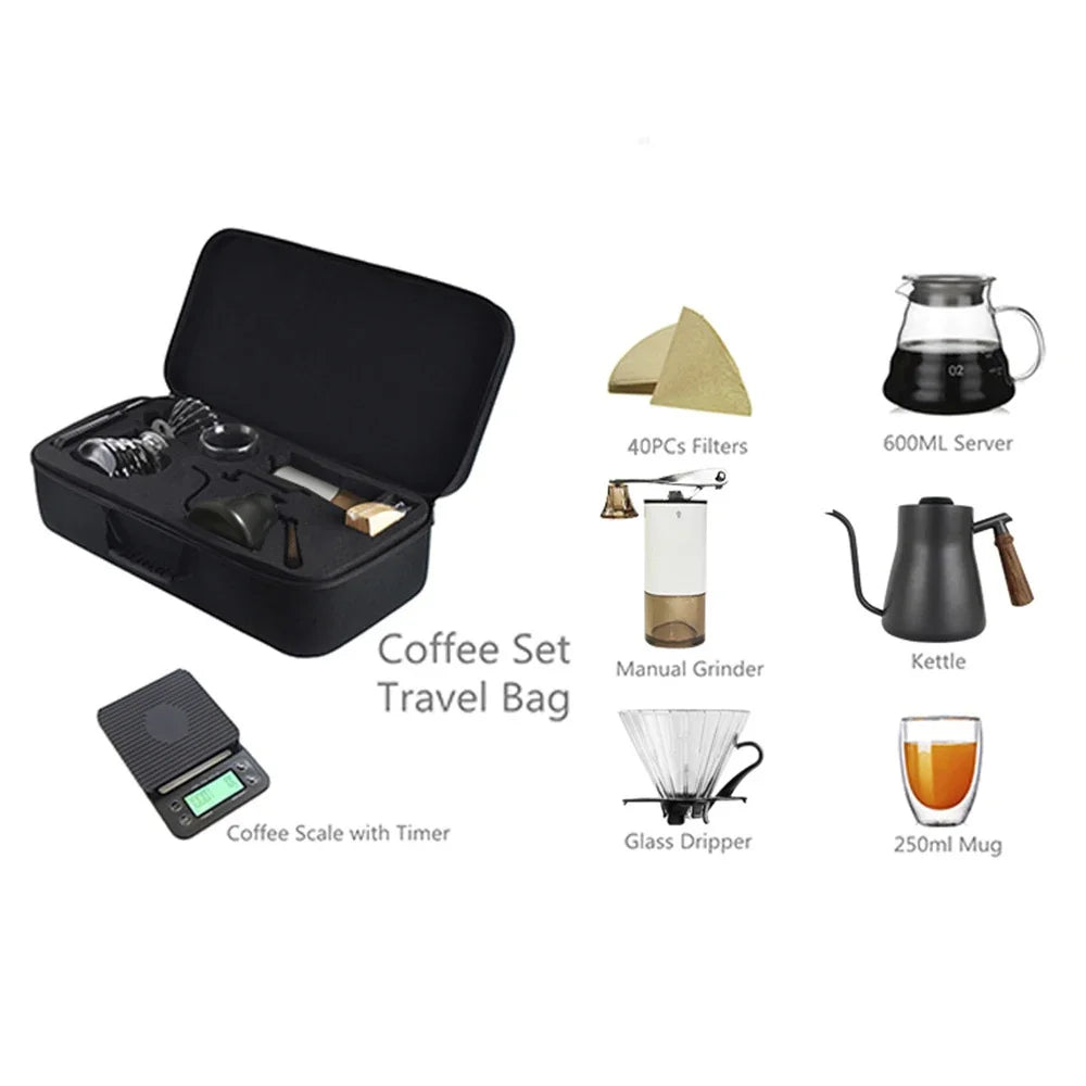 ☕ Brew Your Perfect Cup Anywhere: The Portable Outdoor Travel Coffee Set