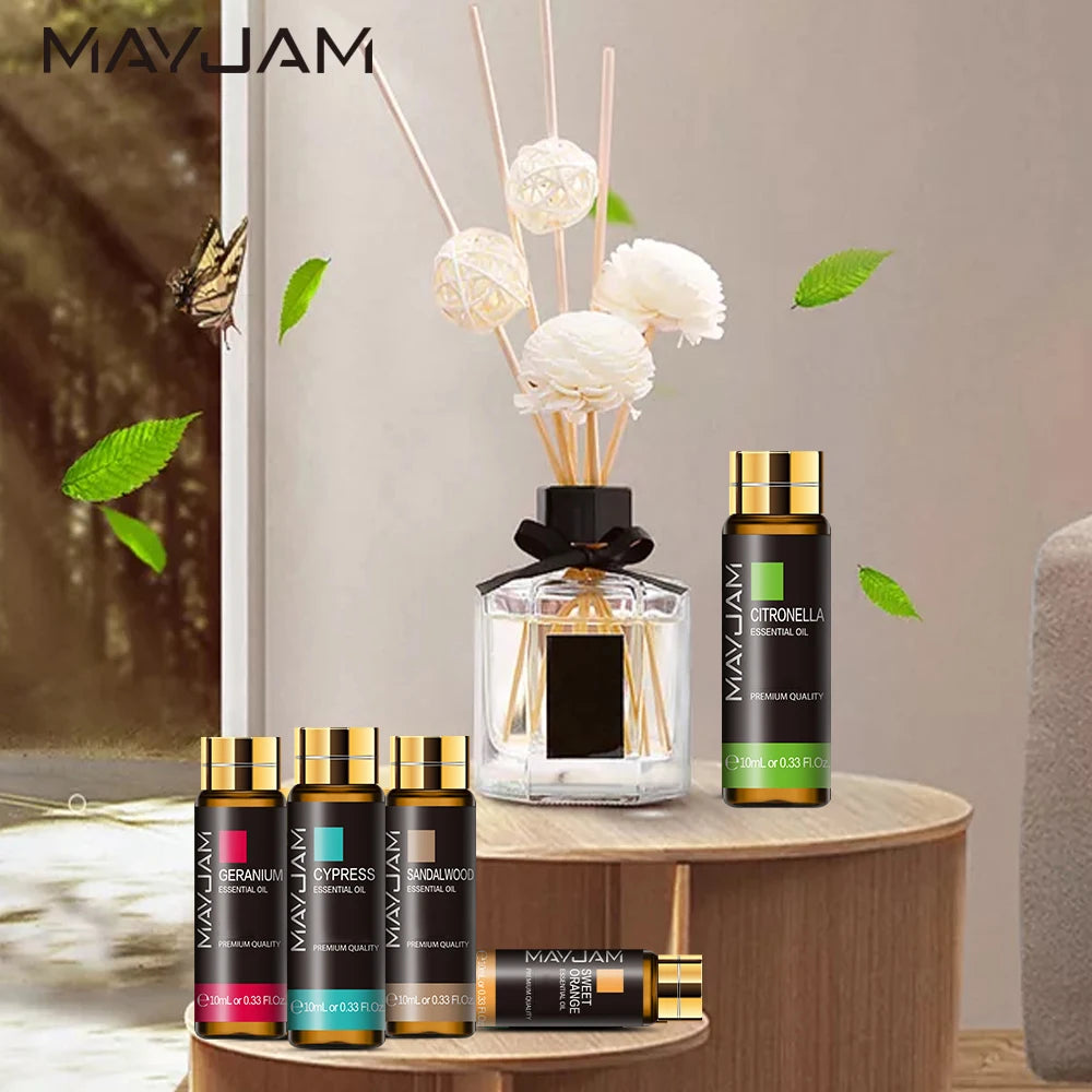 🌸 Breathe in Serenity: MAYJAM 10ml Essential Oil with Dropper
