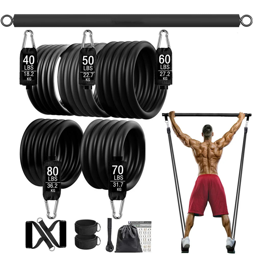 🍑 Sculpt Your Silhouette: The Fitness Booty Resistance Elastic Band & Harness Set