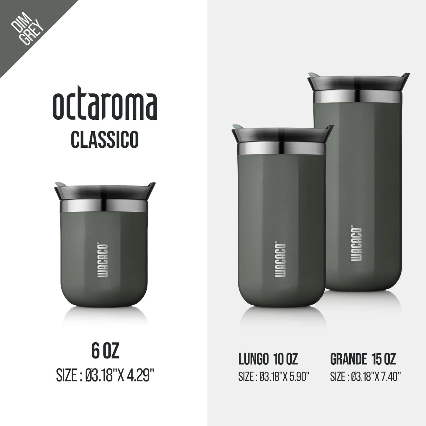 ☕ Vacuum Insulated Precision: The WACACO Octaroma Double-Wall Stainless Steel Coffee Mug