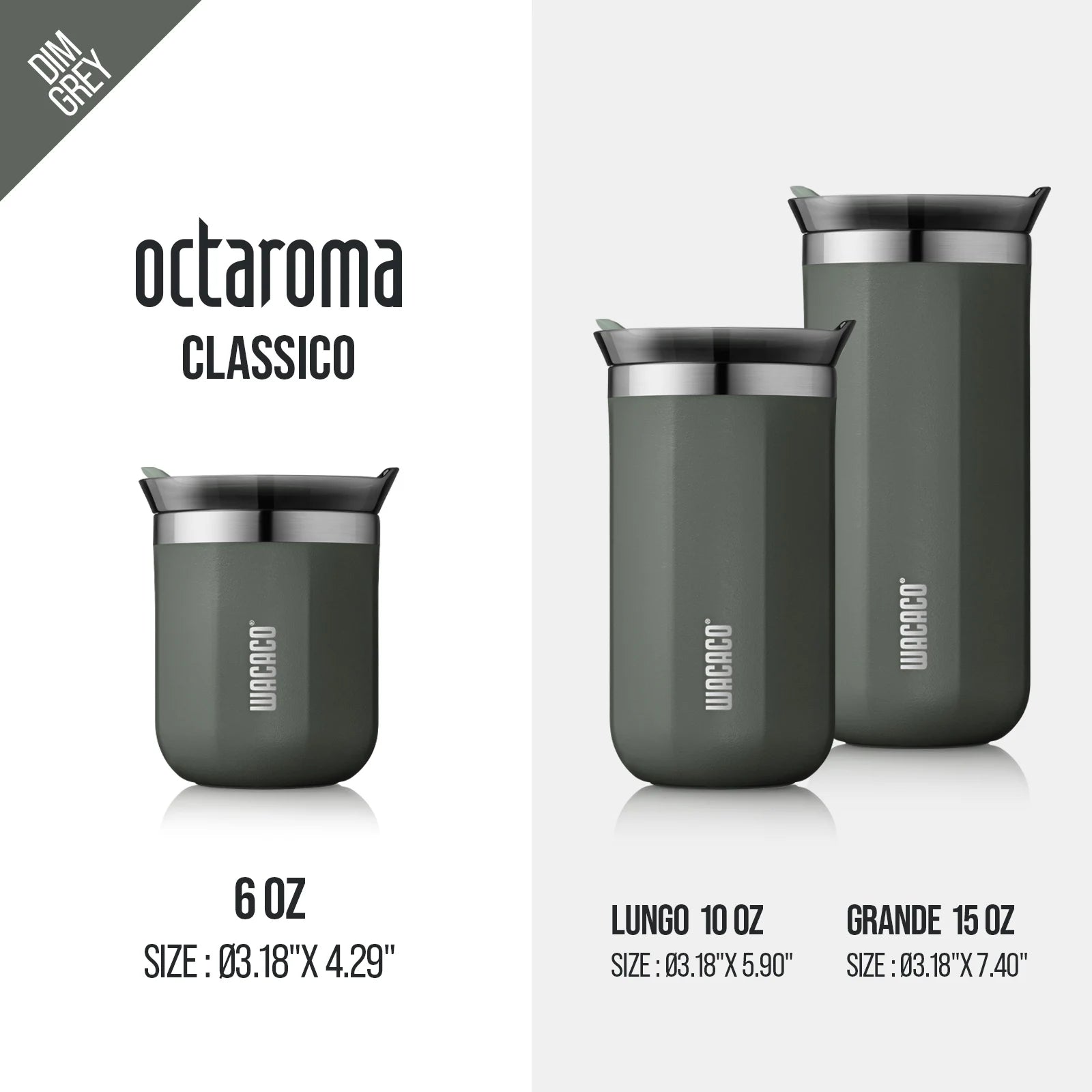 ☕ Vacuum Insulated Precision: The WACACO Octaroma Double-Wall Stainless Steel Coffee Mug