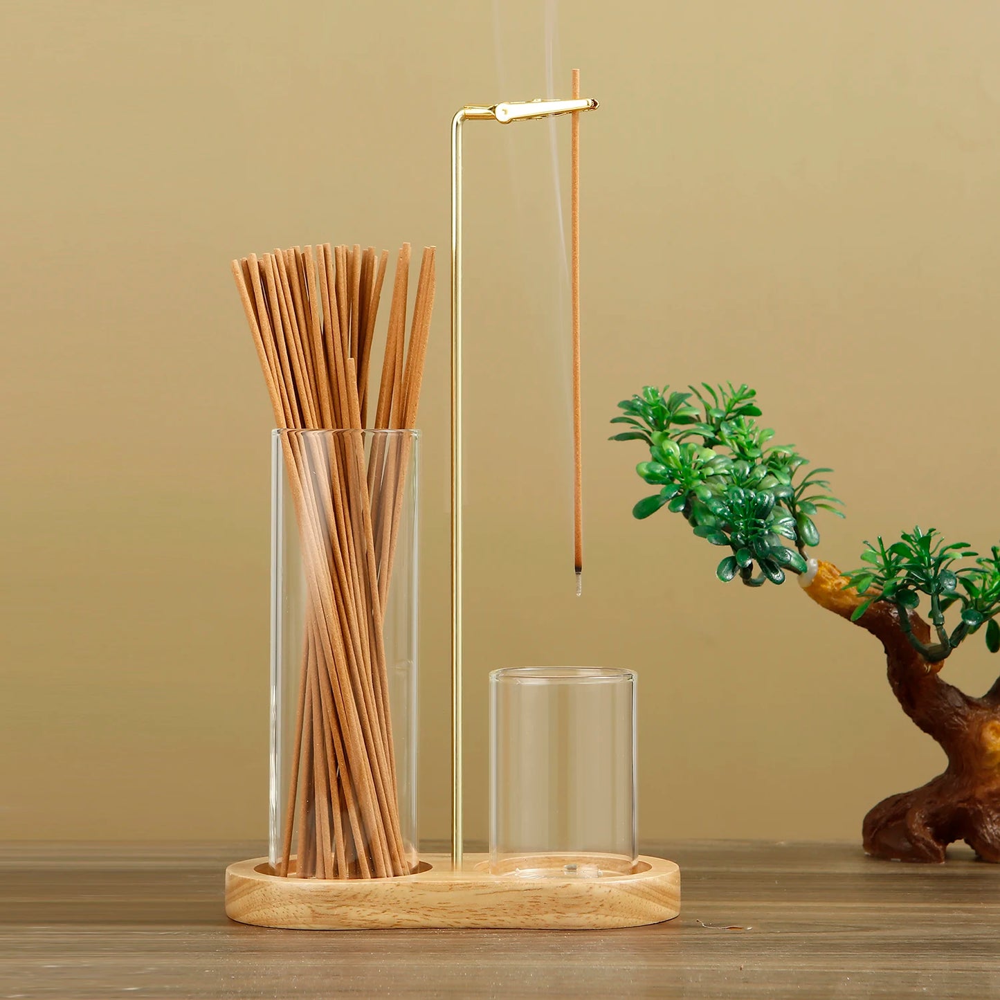 🧘‍♀️ Serenity Without the Mess: The 2-in-1 Anti-Ash Incense Holder & Glass Burner