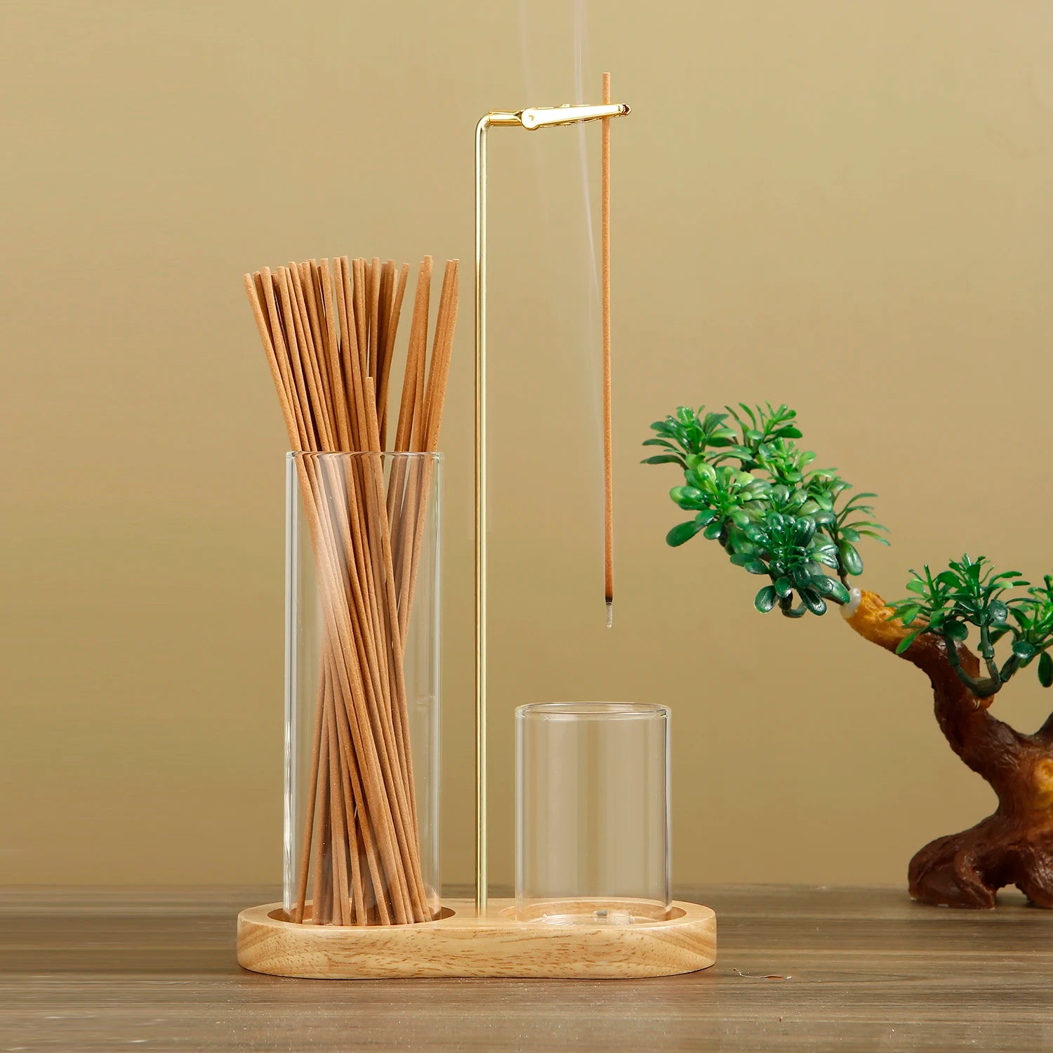 🧘‍♀️ Serenity Without the Mess: The 2-in-1 Anti-Ash Incense Holder & Glass Burner