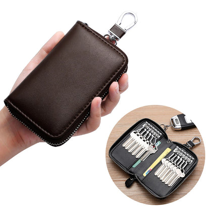 🔑 Shield Your Essentials: The All-Inclusive Portable PU Key Bag & Organizer
