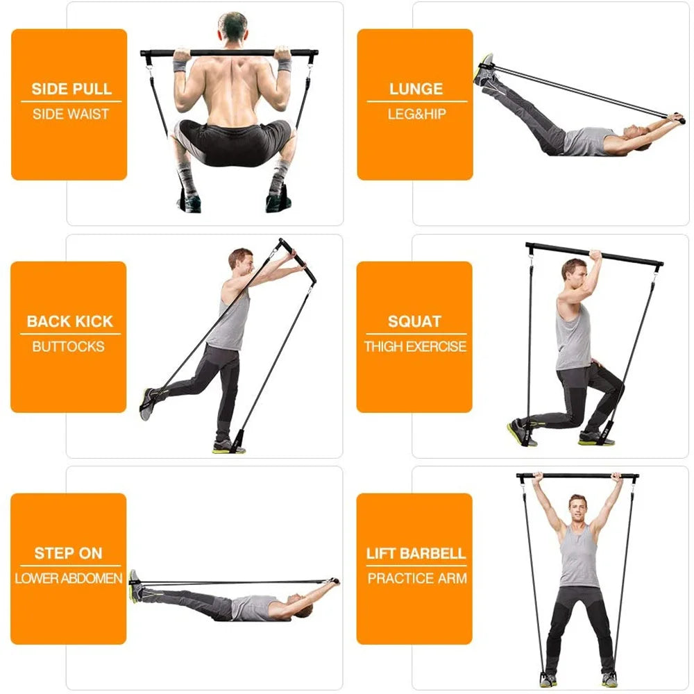 🍑 Sculpt Your Silhouette: The Fitness Booty Resistance Elastic Band & Harness Set