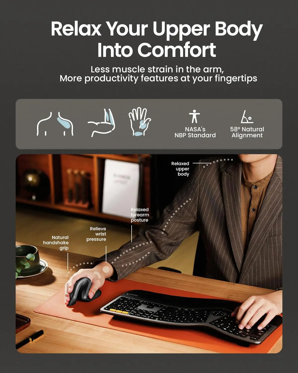 🖱️ The Natural Grip: ProtoArc EM11 NL Ergonomic Vertical Wireless Mouse