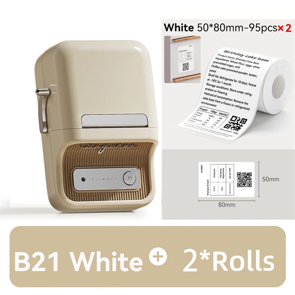 🏷️ The Vintage Organizer: NiiMbot B21 Wireless Thermal Label Maker