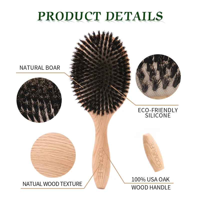 Boar Bristle Hair Detangled Brush